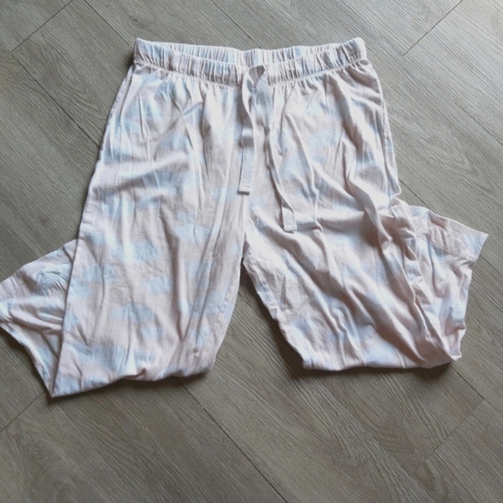 Joe Fresh Peach Clouds Capri Pyjama Pants size M